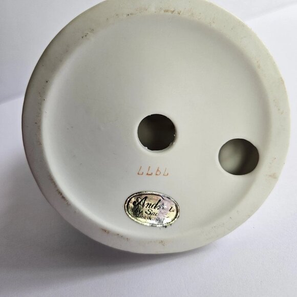 Andrea by Sadek Porcelain Figurine Lady with Bird and Mandolin – 6.5” Victorian - Picture 12 of 12